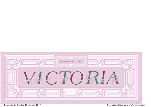 Pink DL name card (Victoria)