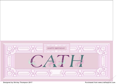 Pink DL name card (Cath)