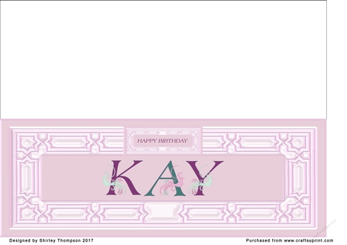 Pink DL name card (Kay)