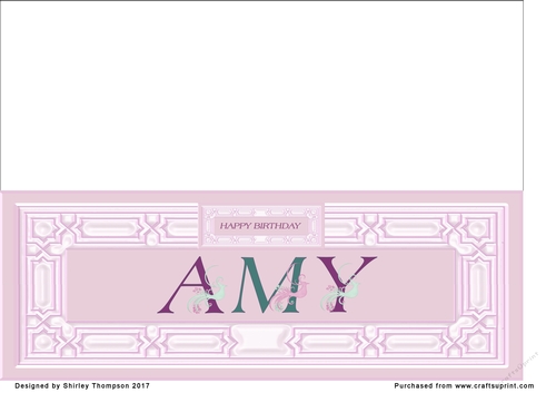 Pink DL name card (Amy)