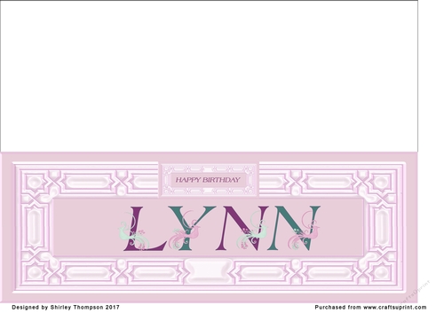 Pink DL name card (Lynn)