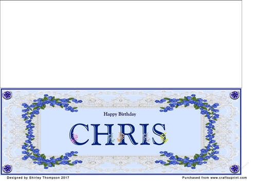 Blue DL name card (Chris)