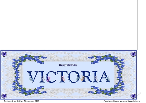 Blue DL name card (Victoria)