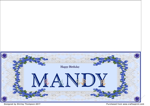 Blue DL name card (Mandy)