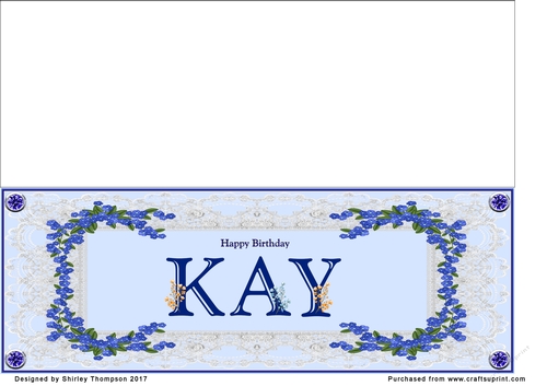 Blue DL name card (Kay)
