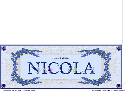 Blue DL name card (Nicola)