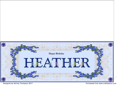 Blue DL name card (Heather)