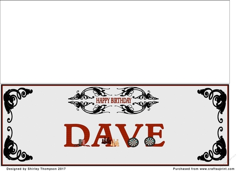 Games large DL name card (Dave)