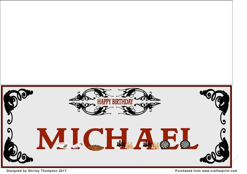 Games large DL name card (Michael)
