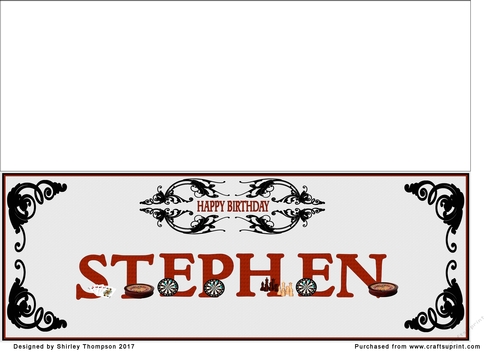 Games large DL name card (Stephen)