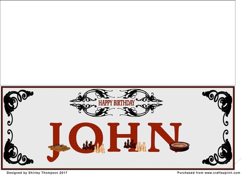 Games large DL name card (John)
