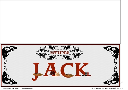 Games large DL name card (Jack)