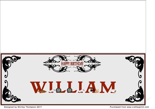 Games large DL name card (William)