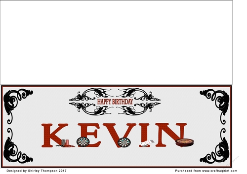 Games large DL name card (Kevin)