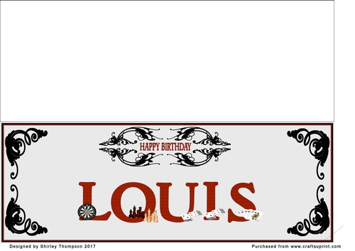 Games large DL name card (Louis)
