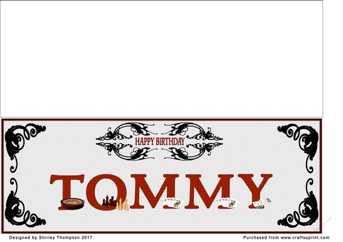 Games large DL name card (Tommy)