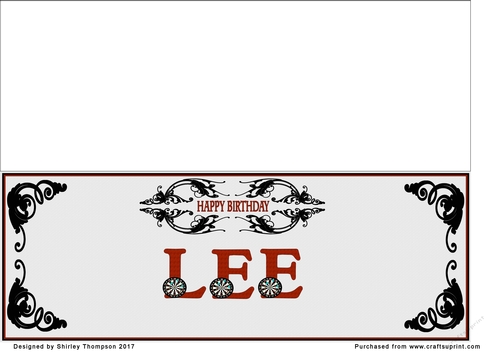Games large DL name card (Lee)