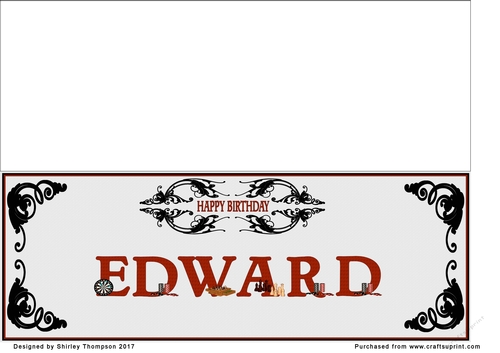 Games large DL name card (Edward)