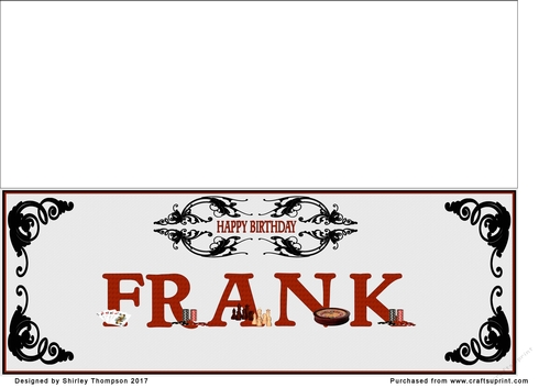 Games large DL name card (Frank)