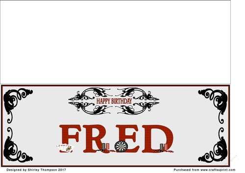 Games large DL name card (Fred)