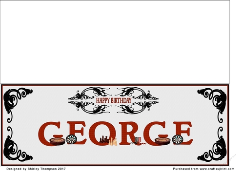 Games large DL name card (George)