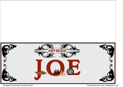 Games large DL name card (Joe)