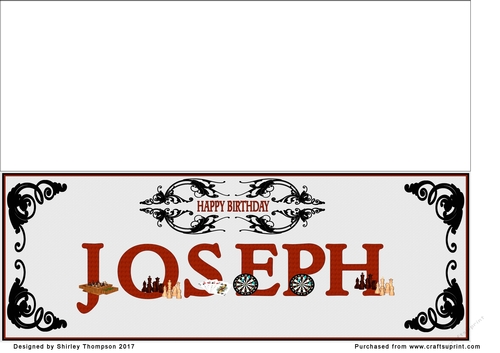 Games large DL name card (Joseph)