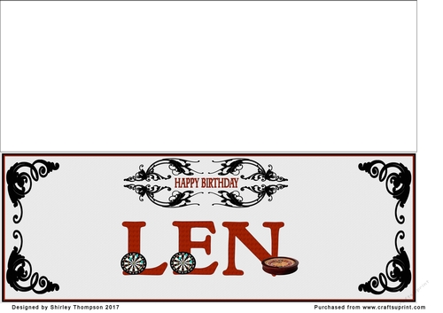 Games large DL name card (Len)