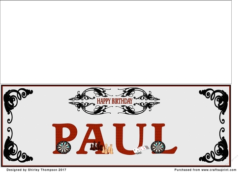 Games large DL name card (Paul)