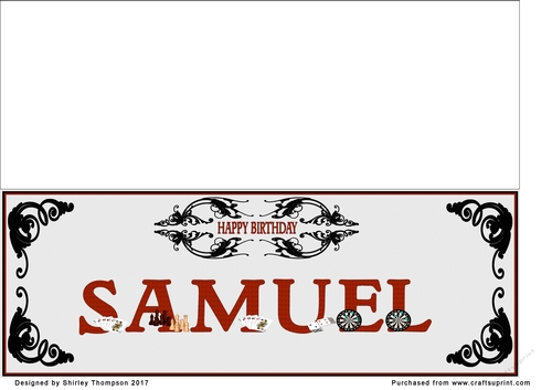 Games large DL name card (Samuel)