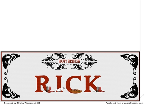 Games large DL name card (Rick)