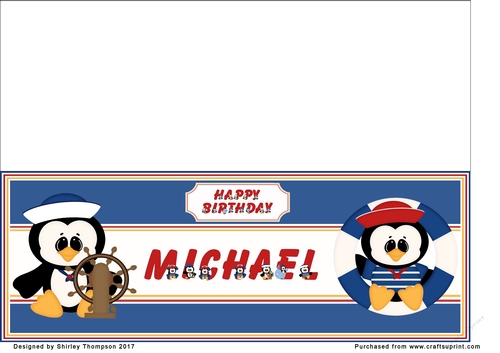 Anchors away large DL name card (Michael)