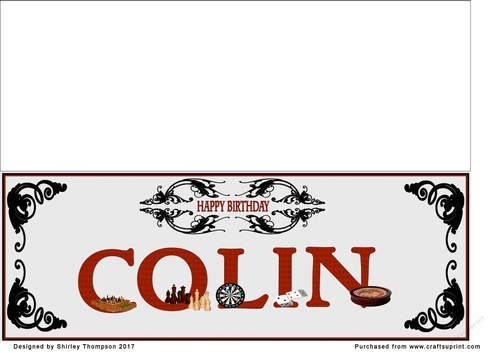 Games large DL name card (Colin)