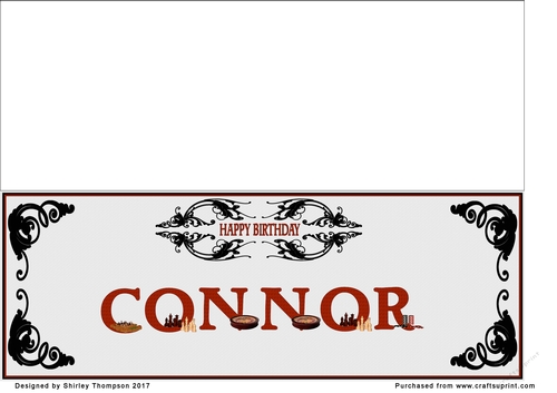 Games large DL name card (Connor)