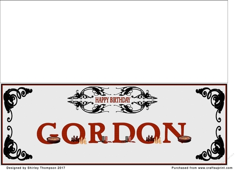 Games large DL name card (Gordon)