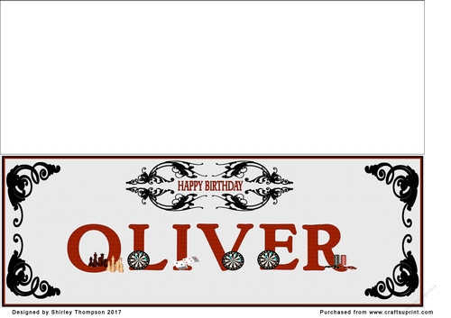 Games large DL name card (Oliver)
