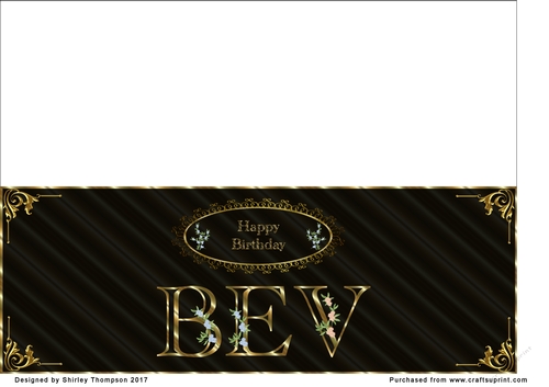 Black & Gold DL name card (Bev)