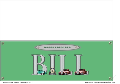 Large DL name card (Bill)