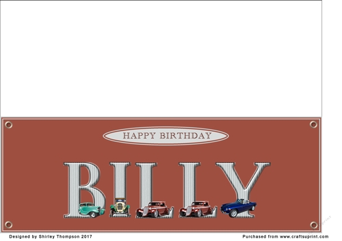 Large DL name card (Billy)