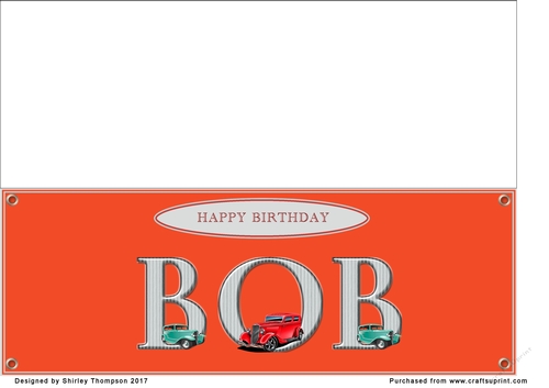 Large DL name card (Bob)
