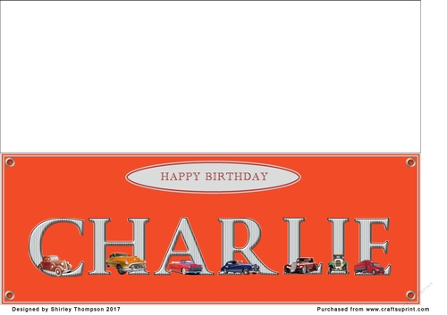 Large DL name card (Charlie)