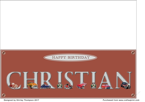 Large DL name card (Christian)