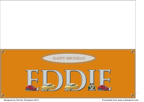 Large DL name card (Eddie)