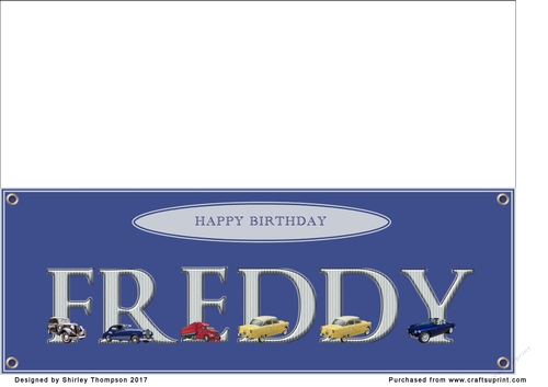 Large DL name card (Freddy)