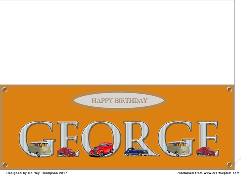 Large DL name card (George)
