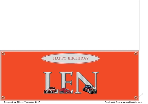 Large DL name card (Len)