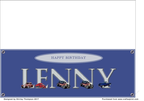 Large DL name card (Lenny)