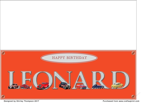 Large DL name card (Leonard)