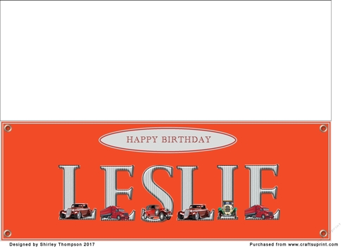 Large DL name card (Leslie)