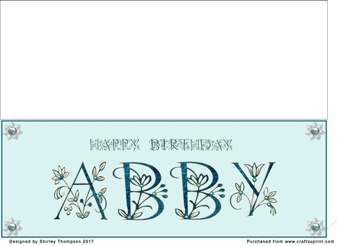 Large DL name card (Abby)